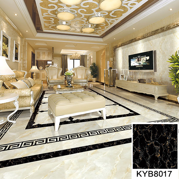 02叼嘿软件下载大全陶大理石瓷磚：黑金花KYB8017地麵鋪貼效果圖