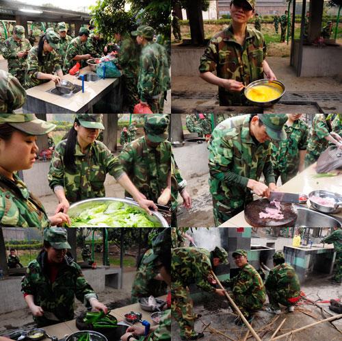 戰地野炊，小夥伴們各司其職